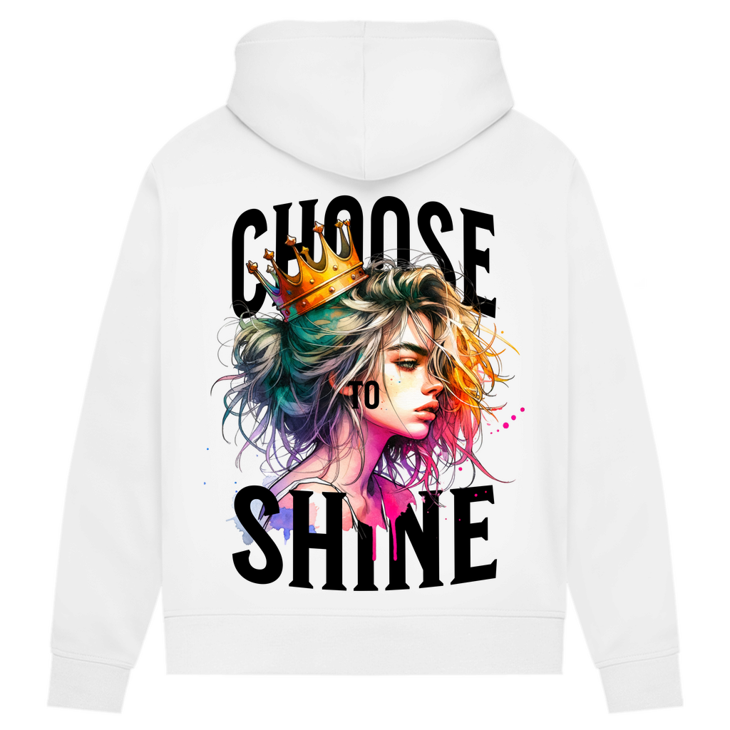 Damen Premium Bio Hoodie Choose to Shine