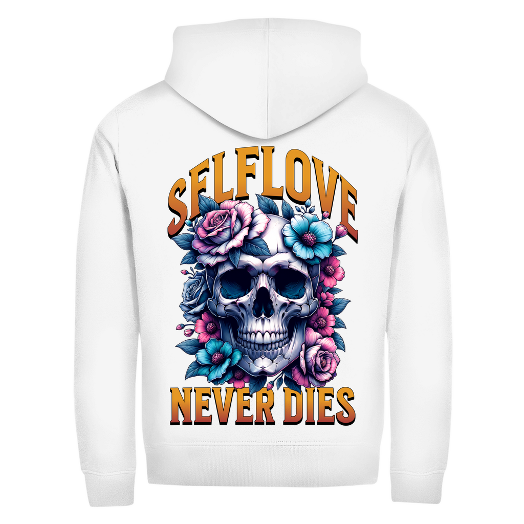 Herren Zipper Hoodie Self Love never Dies