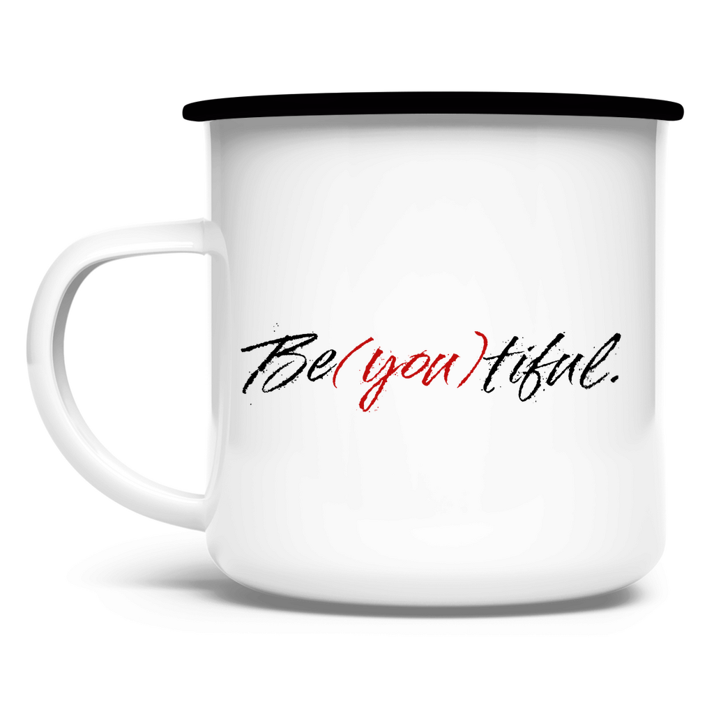 Emaille Tasse Be(you)tiful