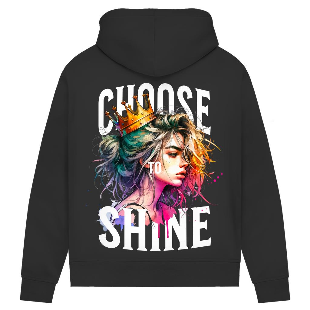 Damen Premium Bio Hoodie Choose to Shine