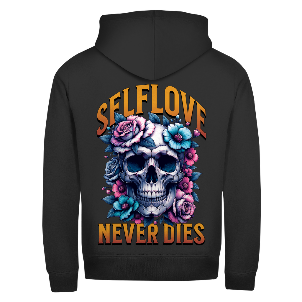 Herren Zipper Hoodie Self Love never Dies