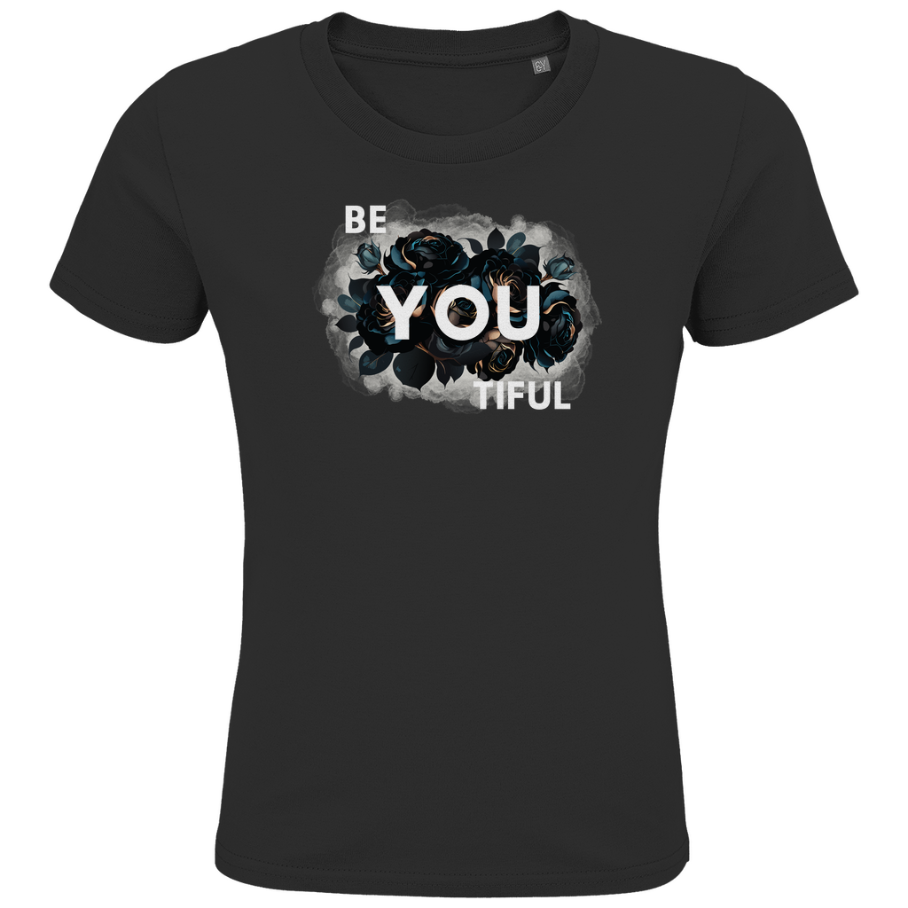 Kids Premium Bio T-Shirt BeYOUtiful Black Rose